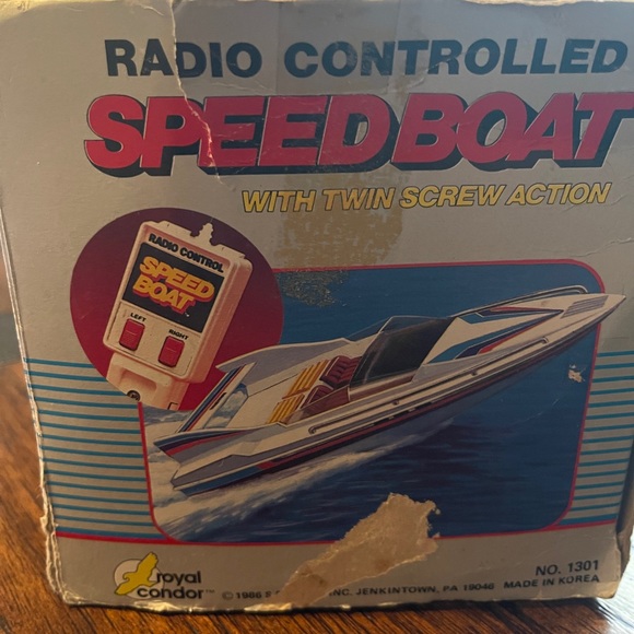 KAY-BEE vintage, 1986 speed boat toy - Picture 7 of 8